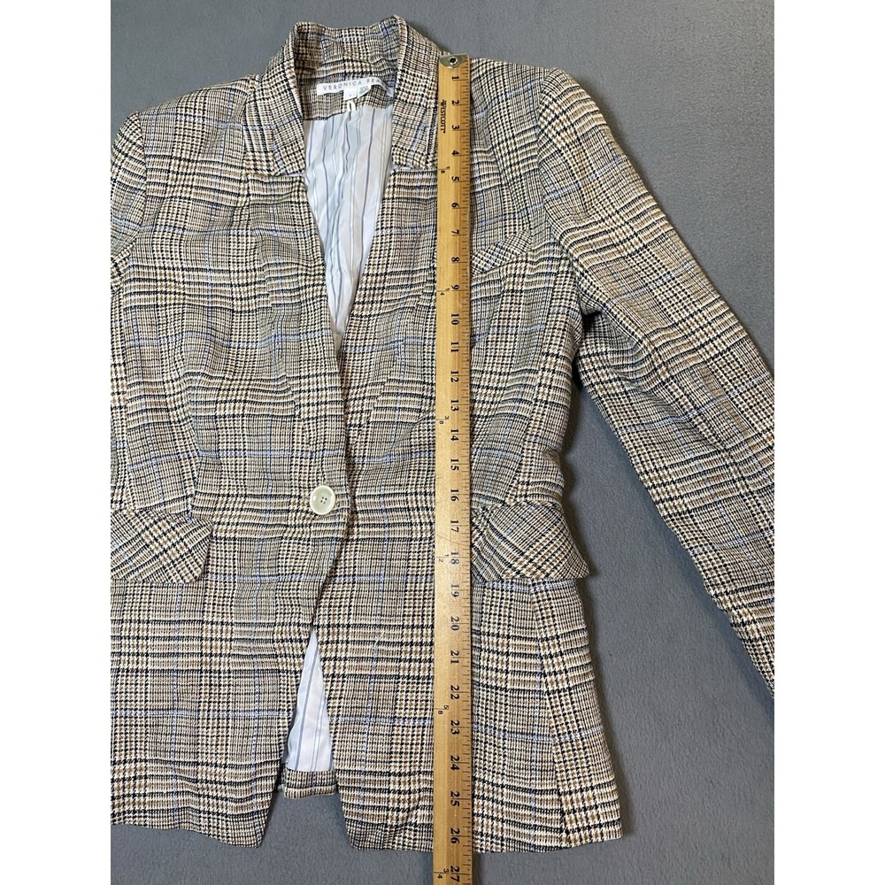 Veronica Beard Women's Size 4 Plaid Dickie Jacket Blazer Has Snags / Strings - Picture 7 of 15